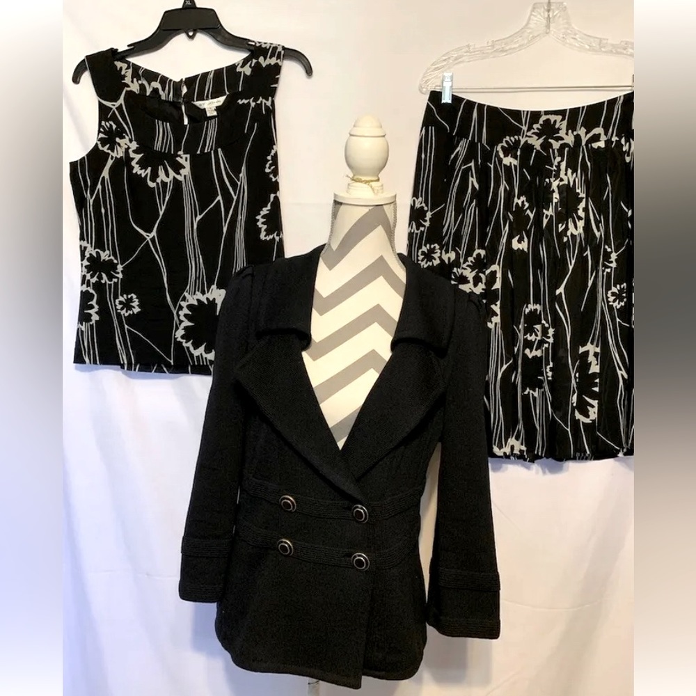 STUNNING! ST JOHN COLLECTION 3 PC JACKET, SKIRT & TOP SUIT SZ 8-EXCELLENT!